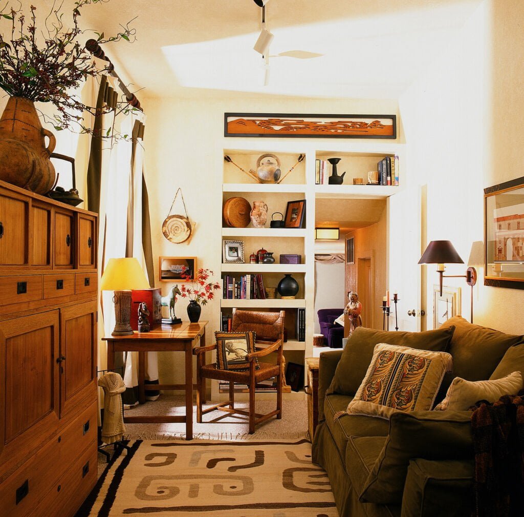 Sonoma Farmhouse Remodel Desk & Sitting Room