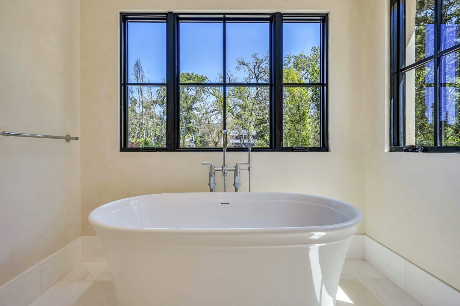 Photograph of center of Main Bathroom in Santa Rosa Hills Custom Transition Rebuild